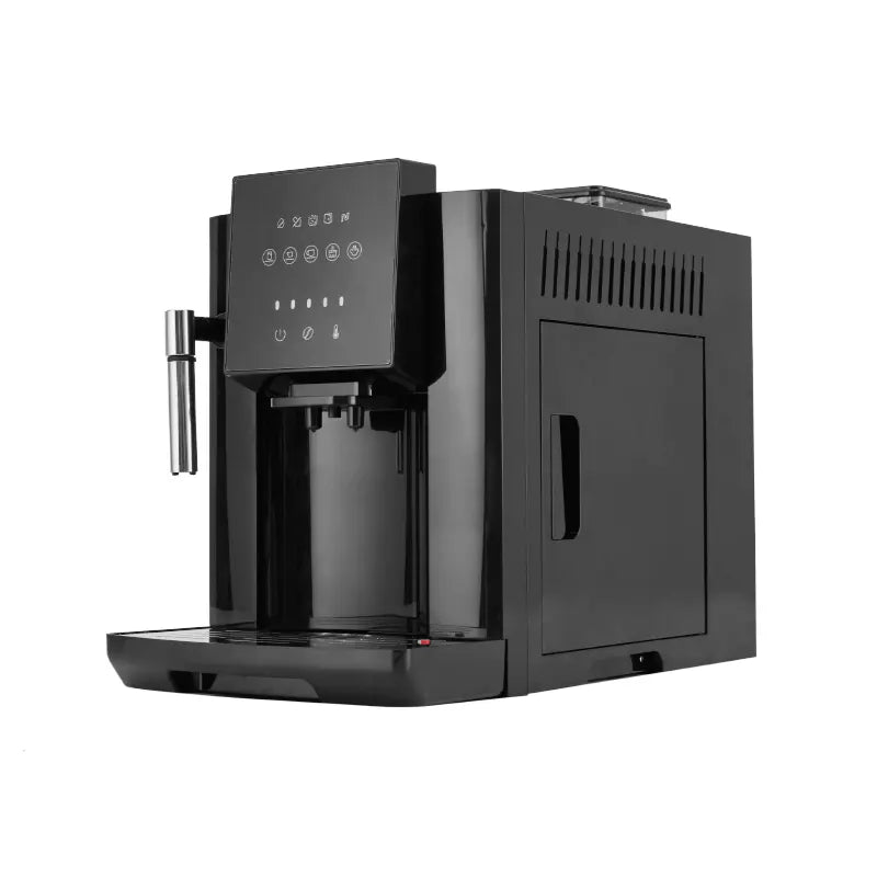 cafetera automática de 19 Bares con molino de granos de café incluido, espumador de leche y dispensador de agua caliente. - Café la Meca
