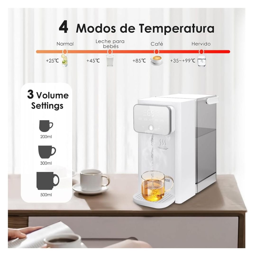 Dispensador de agua caliente – Instantáneo y táctil - Café la Meca