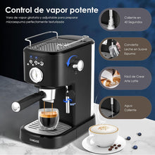 Cargar imagen en el visor de la galería, Máquina de Espresso y Capuchino 20 Bares SANGKEE, Cafetera Cápsulas Nespresso y Café Molido con Espumador de Leche para Espresso Cappuccino Mocha y Latte para Barista en casa (ESS2) - Café la Meca
