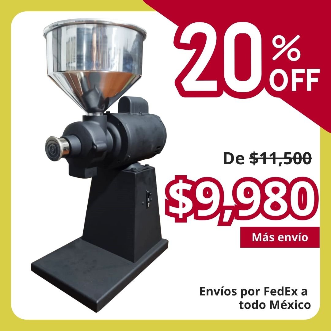 Molino de café grande (60 kg/hr) - para expendio de café - Café la Meca