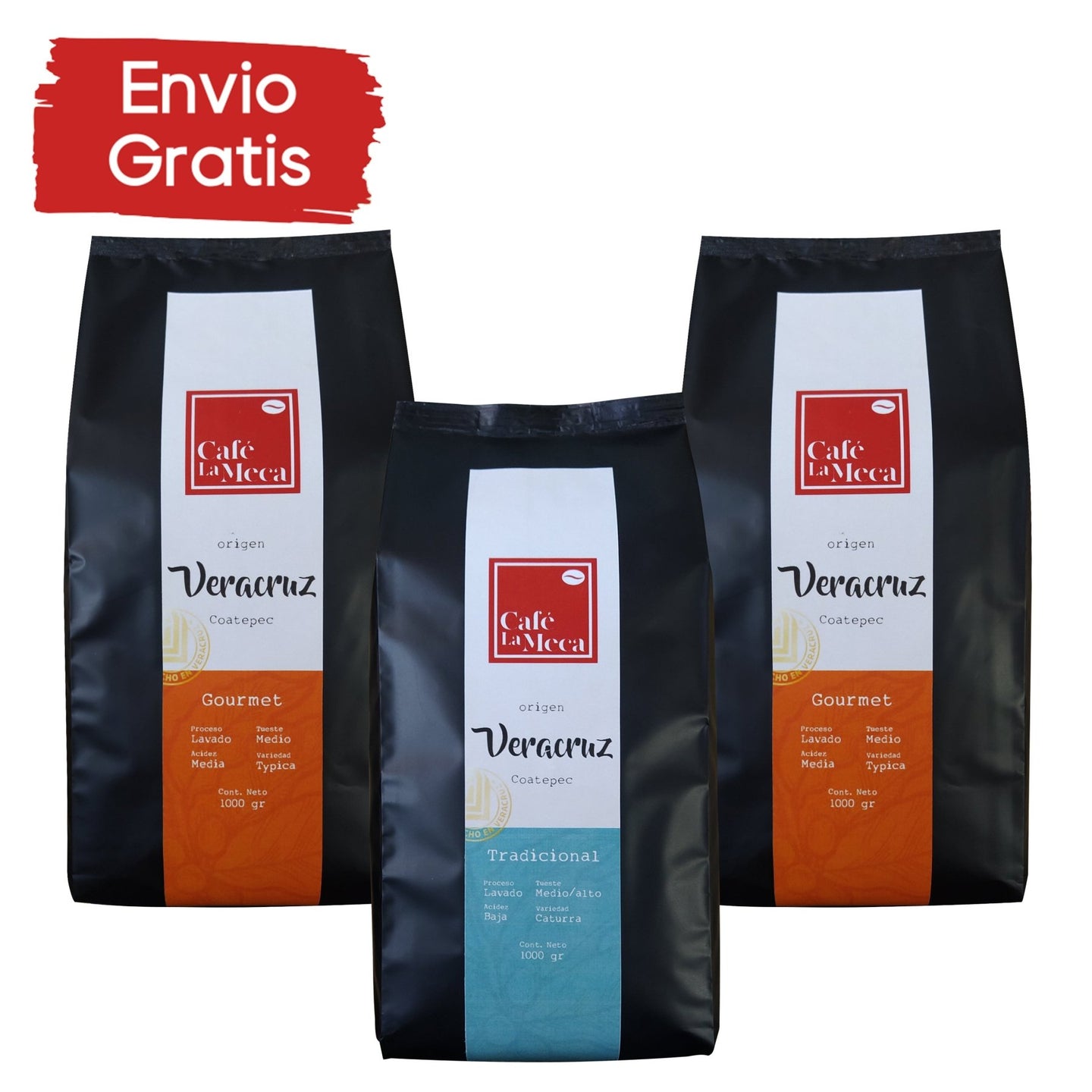 Promoción 2 kg Café La Meca Gourmet+ 1 kg Café La Meca Tradicional - Café la Meca