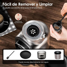 Cargar imagen en el visor de la galería, SANGKEE Molino de Café Eléctrico, Molinillo de café 30 Ajustes Precisos para 2 - 10 Tazas y Temporizador, Molino Cónico de Acero Inoxidable para Espresso/Goteo/Prensa Francesa/Café fresco/Especias - Café la Meca
