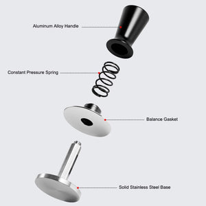 Tamper de café Barista con resorte calibrado, Tamper de acero inoxidable, 51mm, 53mm, 58mm - Café la Meca
