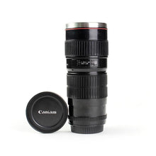 Cargar imagen en el visor de la galería, Termo de acero inoxidable con forma de lente cannon, con capacidad de 440 ml - Café la Meca
